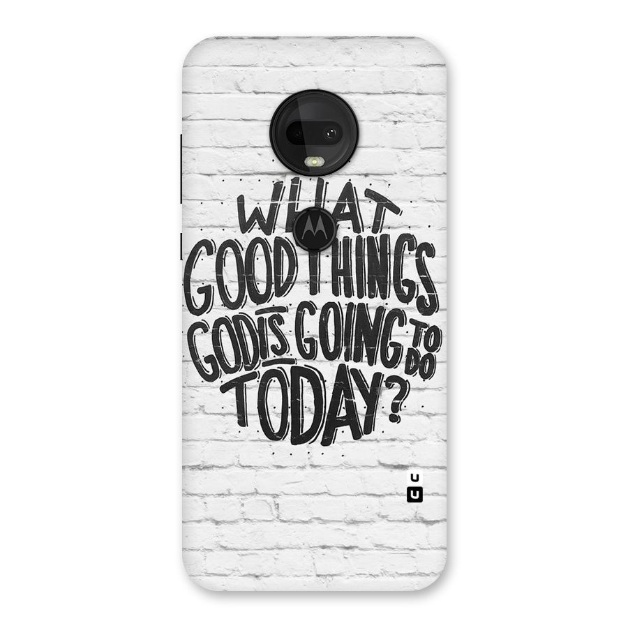 Wall Good Back Case for Moto G7