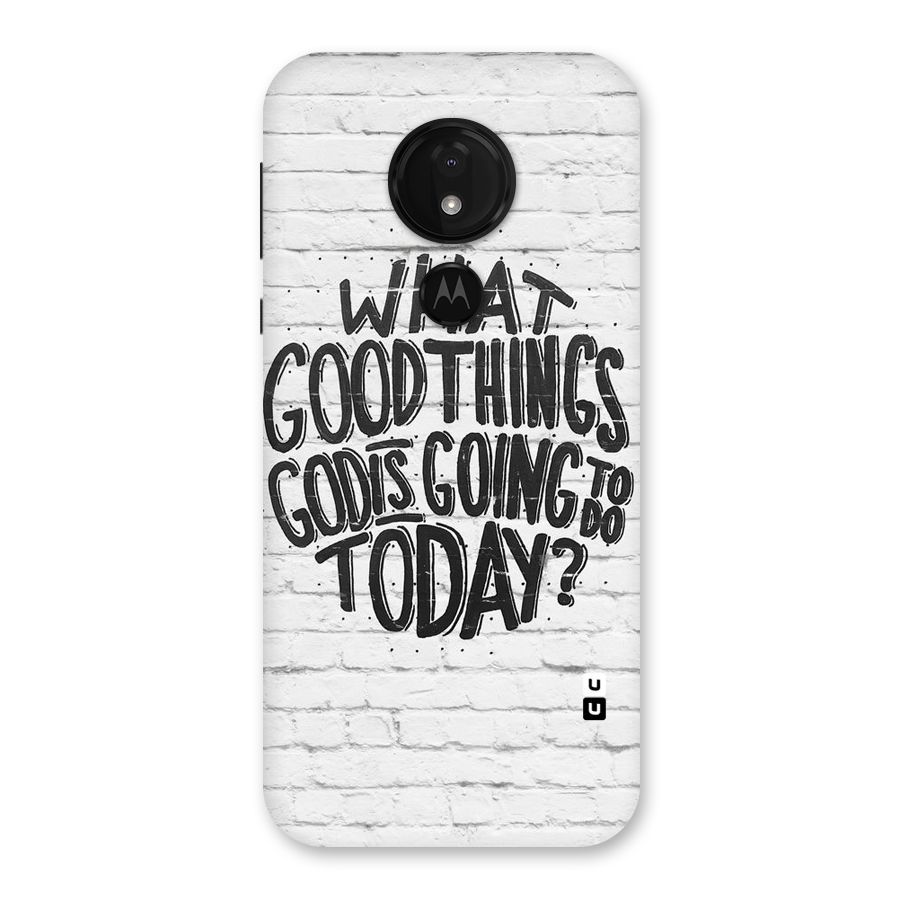Wall Good Back Case for Moto G7 Power