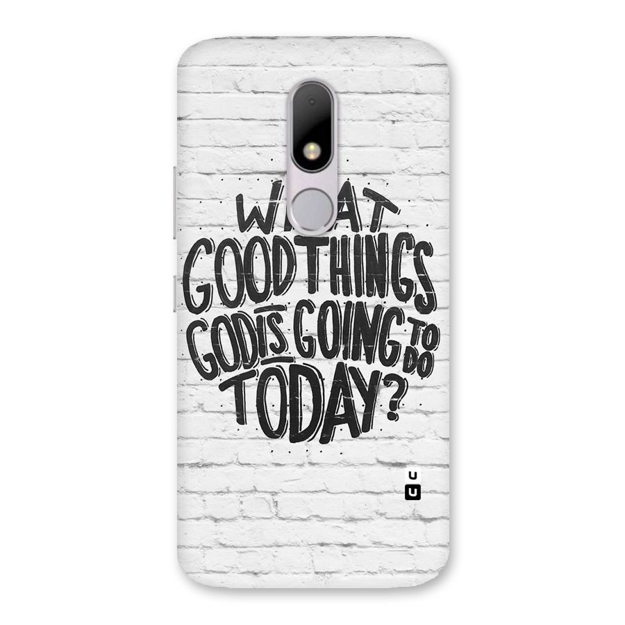 Wall Good Back Case for Moto M