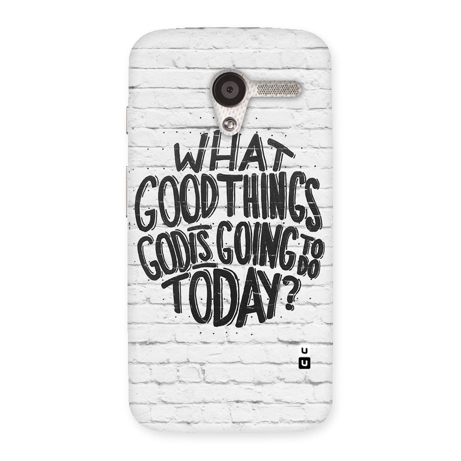 Wall Good Back Case for Moto X