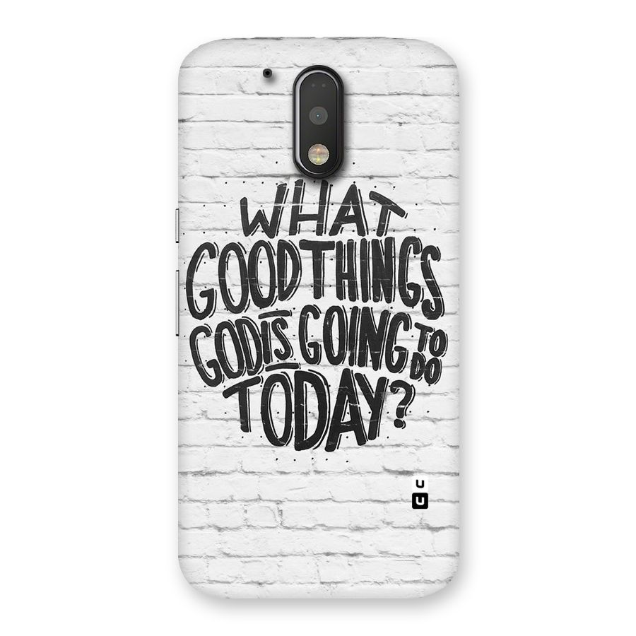 Wall Good Back Case for Motorola Moto G4 Plus