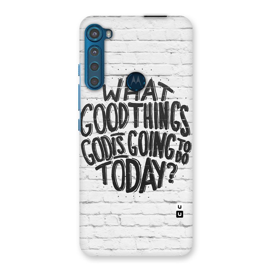 Wall Good Back Case for Motorola One Fusion Plus
