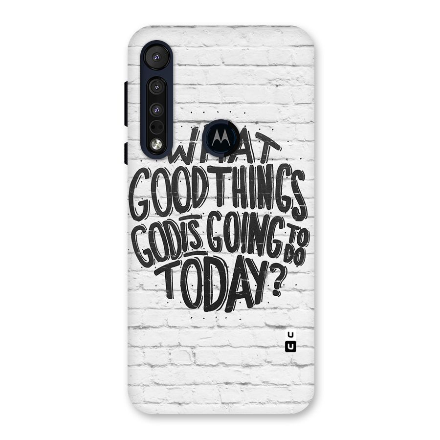 Wall Good Back Case for Motorola One Macro