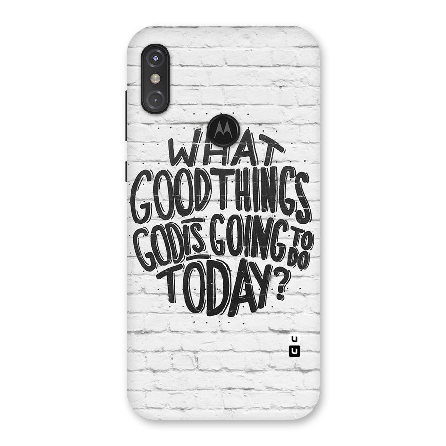 Wall Good Back Case for Motorola One Power