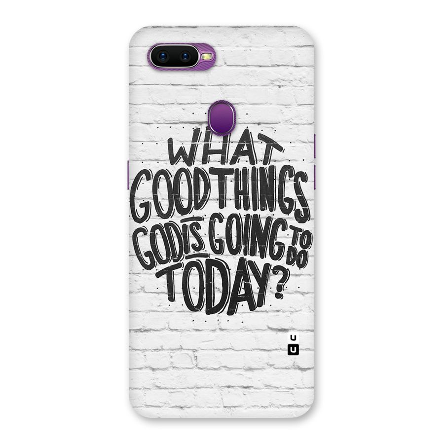 Wall Good Back Case for Oppo F9