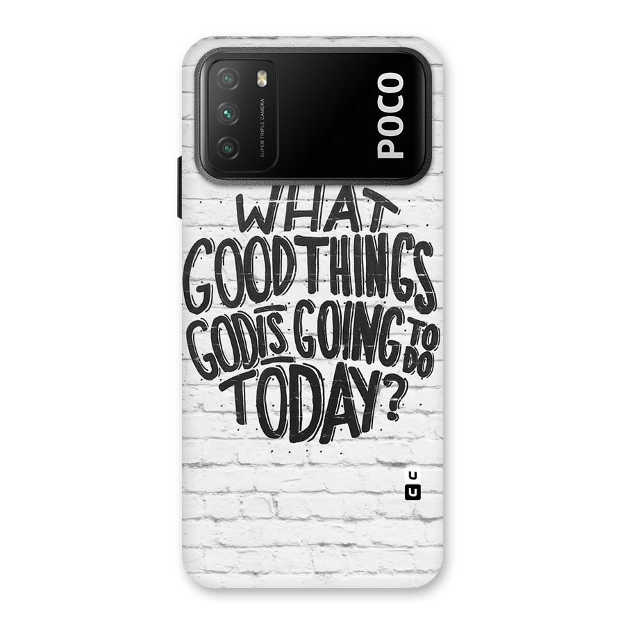 Wall Good Back Case for Poco M3