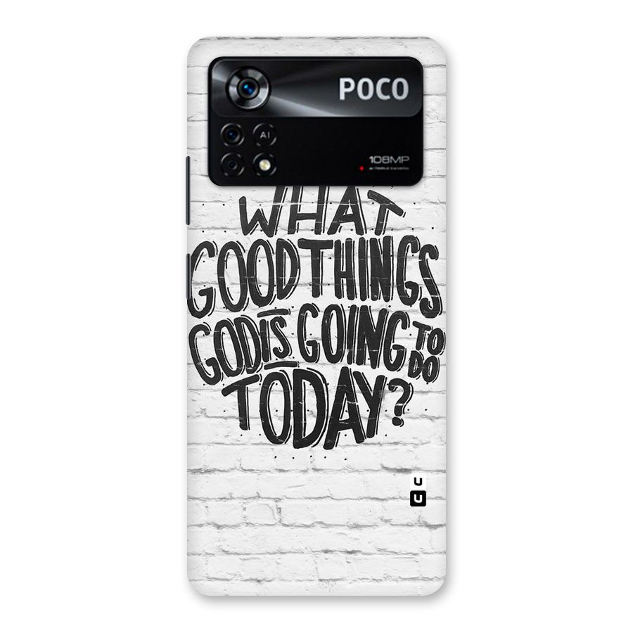 Wall Good Back Case for Poco X4 Pro 5G