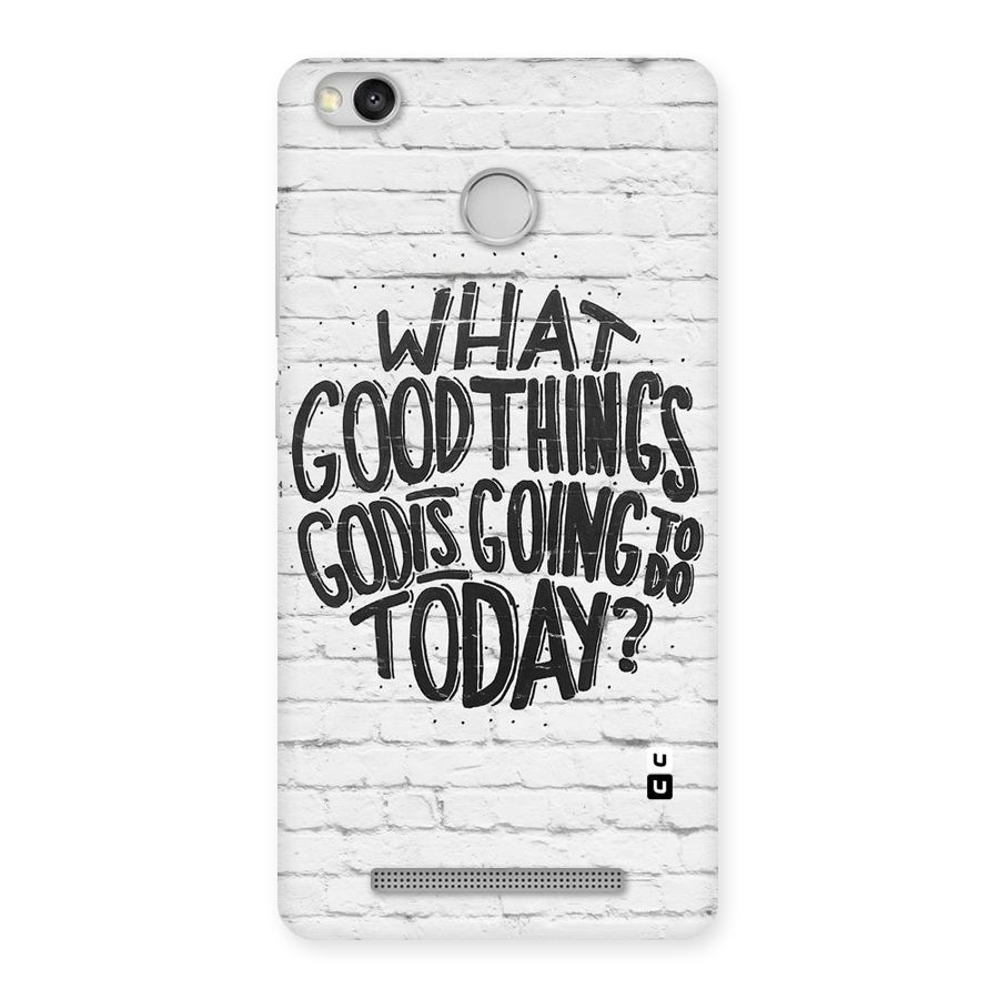 Wall Good Back Case for Redmi 3S Prime