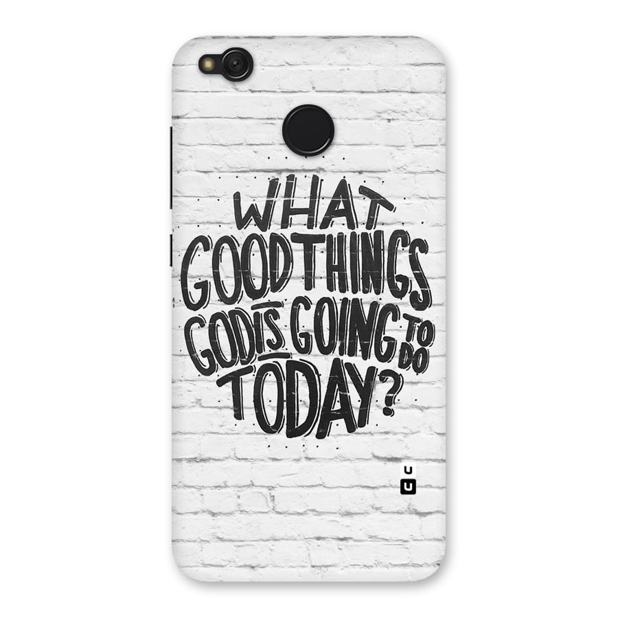 Wall Good Back Case for Redmi 4