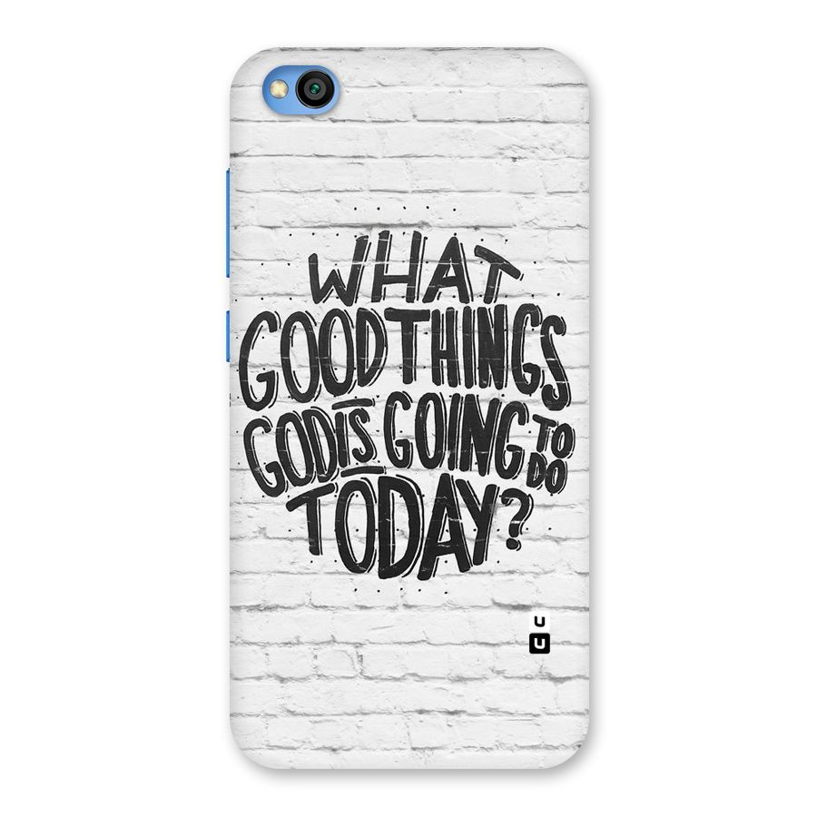 Wall Good Back Case for Redmi Go