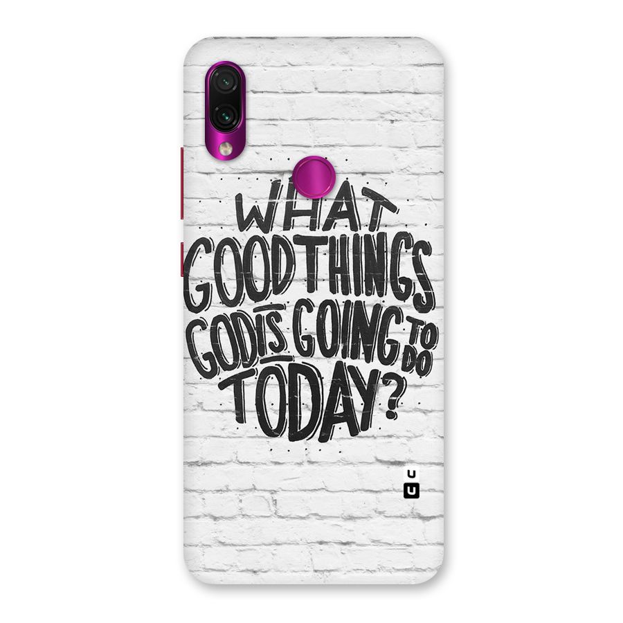 Wall Good Back Case for Redmi Note 7 Pro