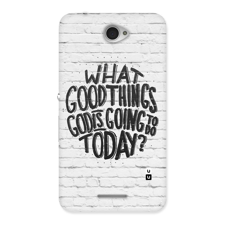Wall Good Back Case for Sony Xperia E4