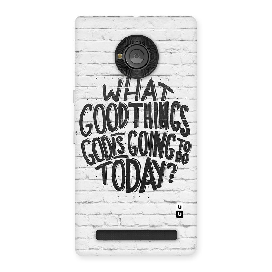 Wall Good Back Case for Yu Yunique