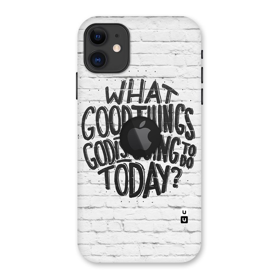 Wall Good Back Case for iPhone 11 Logo Cut