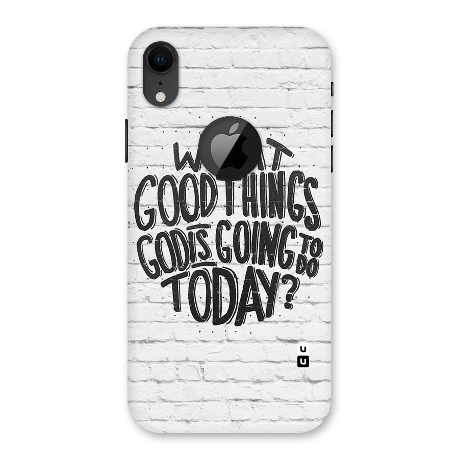 Wall Good Back Case for iPhone XR Logo Cut