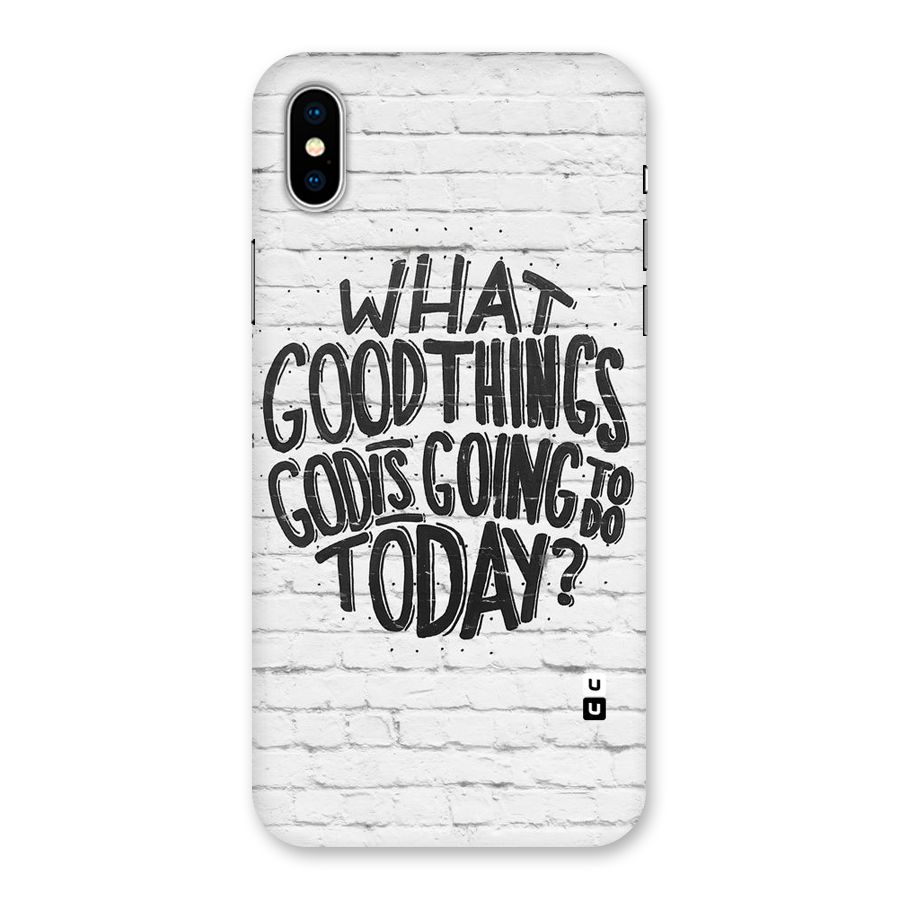 Wall Good Back Case for iPhone XS