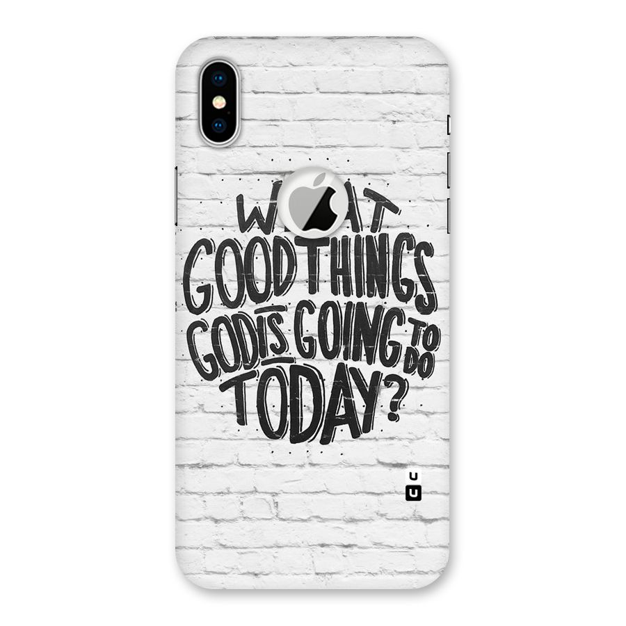 Wall Good Back Case for iPhone XS Logo Cut