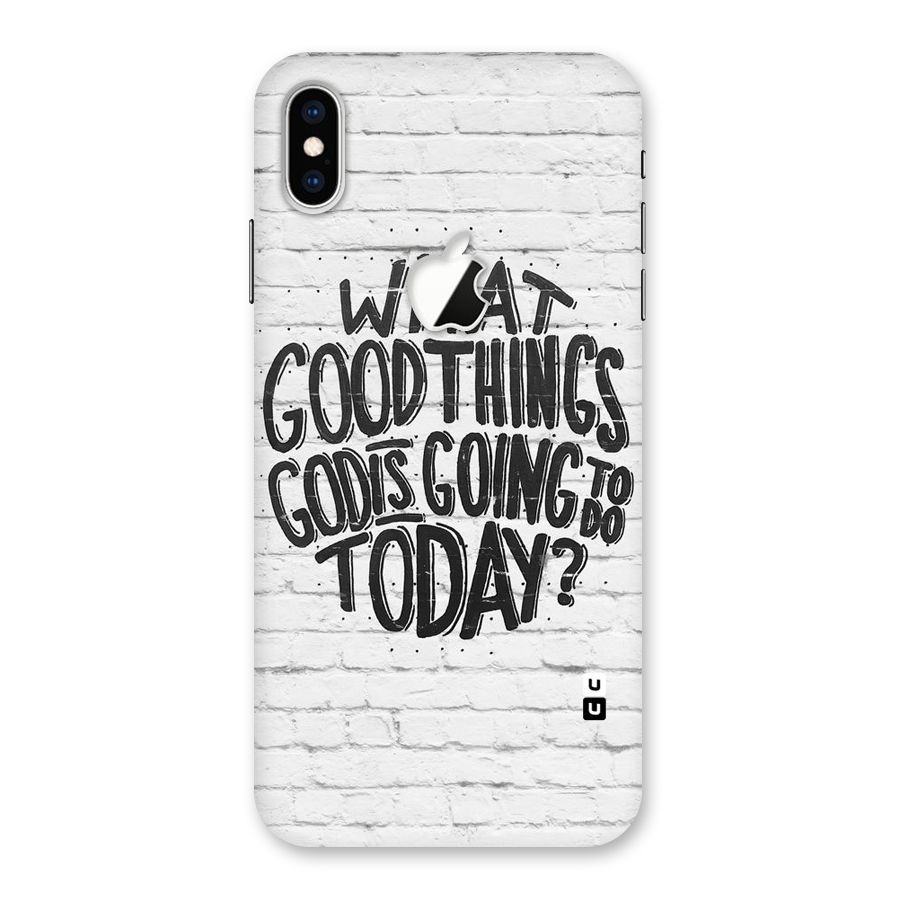 Wall Good Back Case for iPhone XS Max Apple Cut