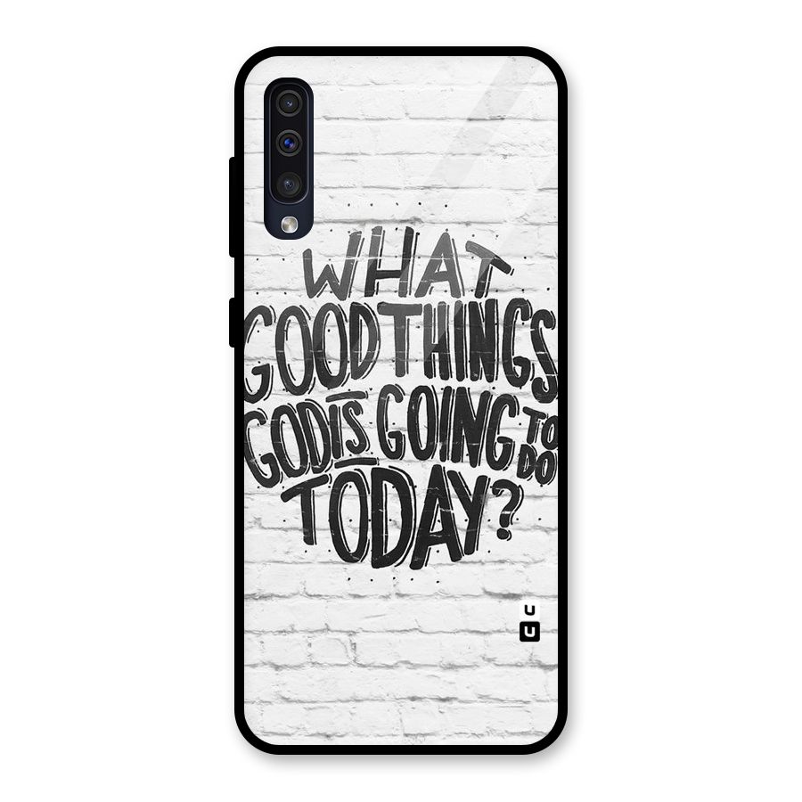 Wall Good Glass Back Case for Galaxy A50s