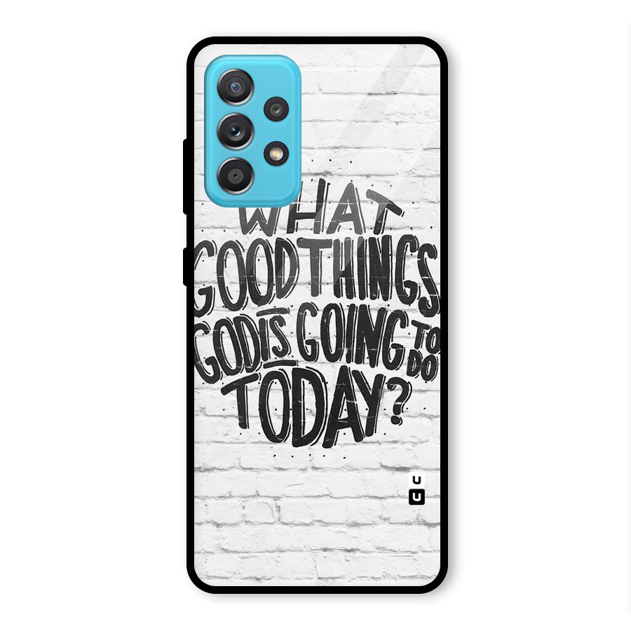 Wall Good Glass Back Case for Galaxy A52