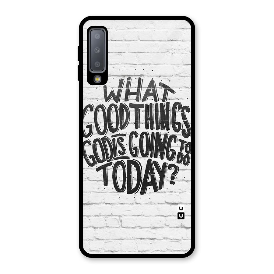 Wall Good Glass Back Case for Galaxy A7 (2018)