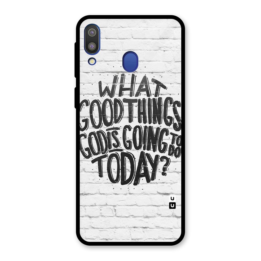 Wall Good Glass Back Case for Galaxy M20