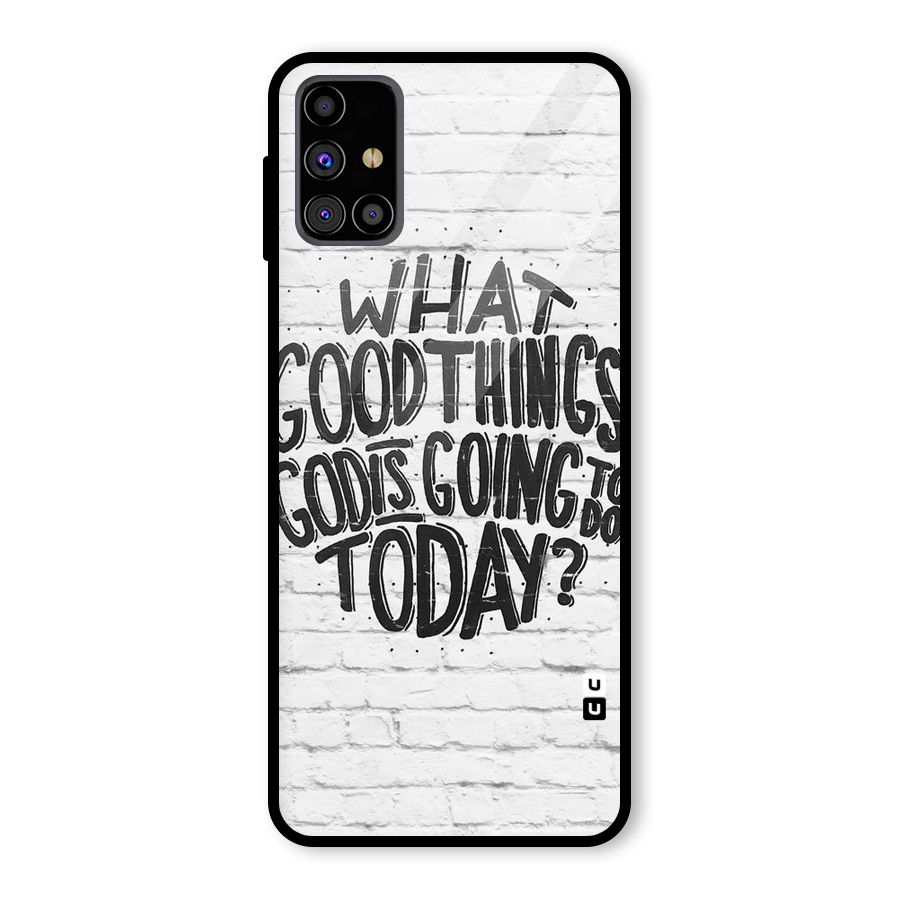 Wall Good Glass Back Case for Galaxy M31s