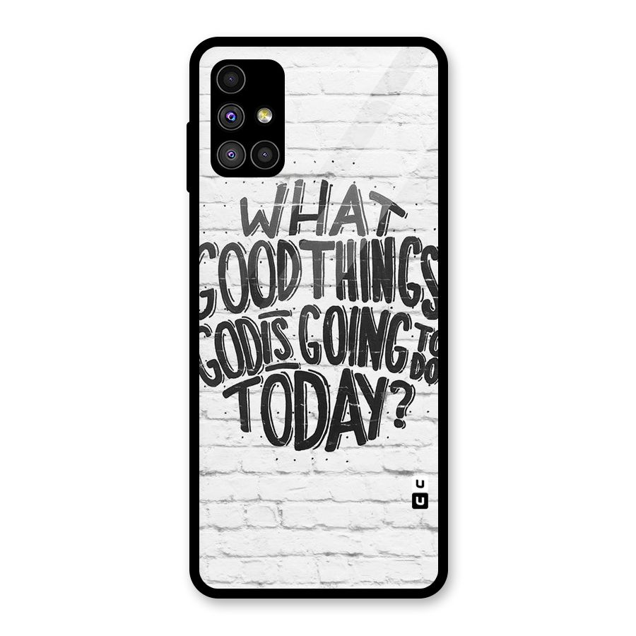 Wall Good Glass Back Case for Galaxy M51