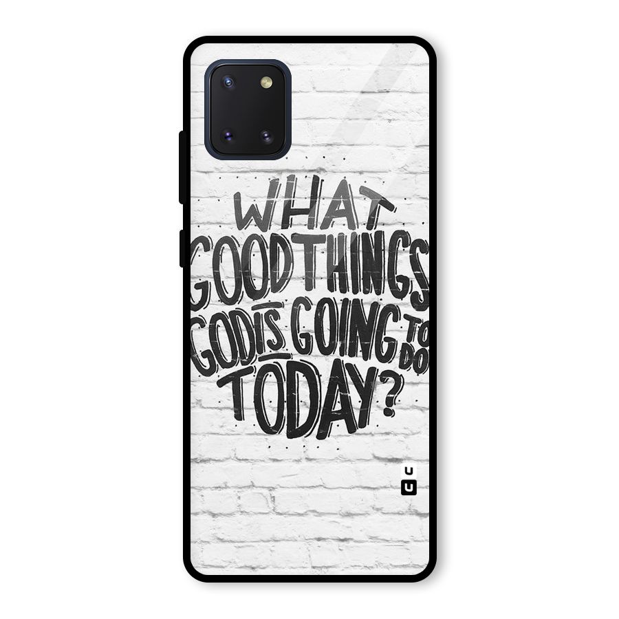 Wall Good Glass Back Case for Galaxy Note 10 Lite
