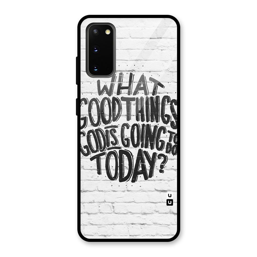 Wall Good Glass Back Case for Galaxy S20
