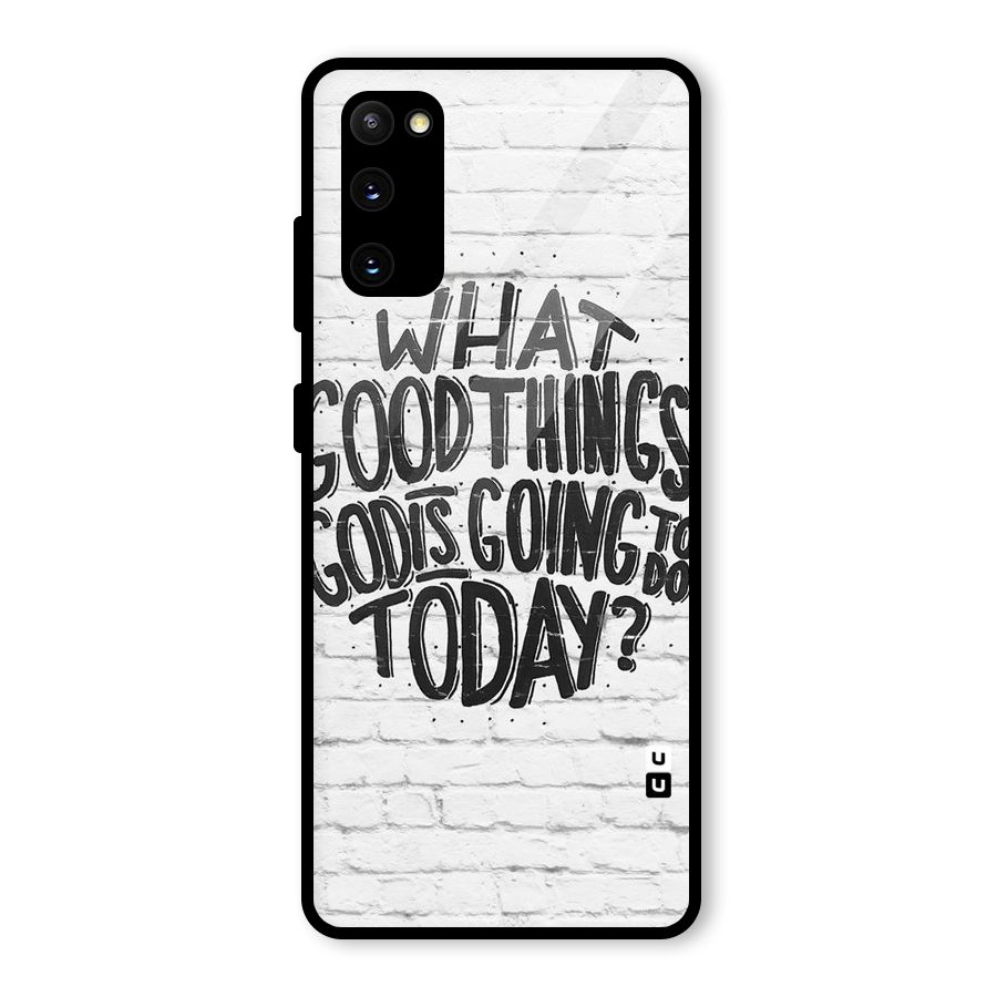 Wall Good Glass Back Case for Galaxy S20 FE 5G