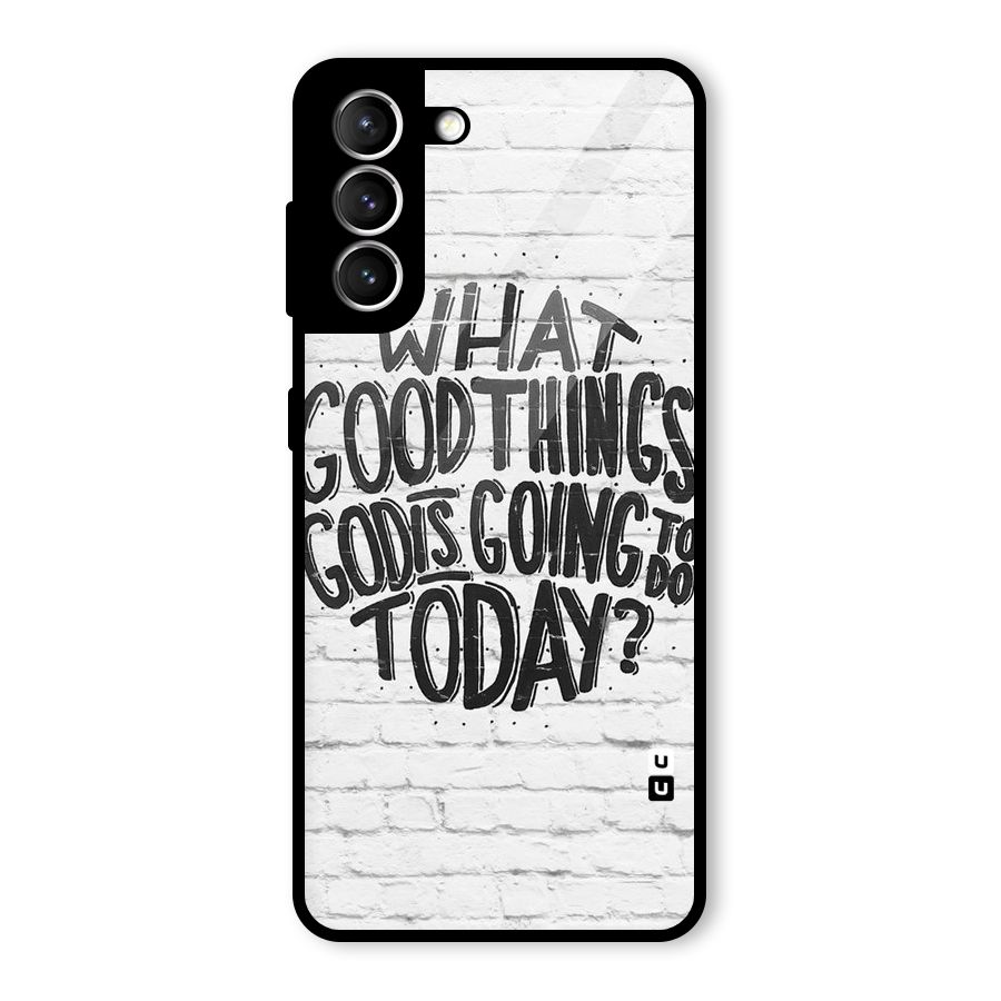 Wall Good Glass Back Case for Galaxy S21 5G