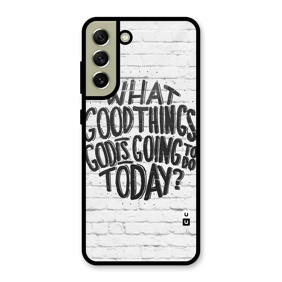 Wall Good Glass Back Case for Galaxy S21 FE 5G