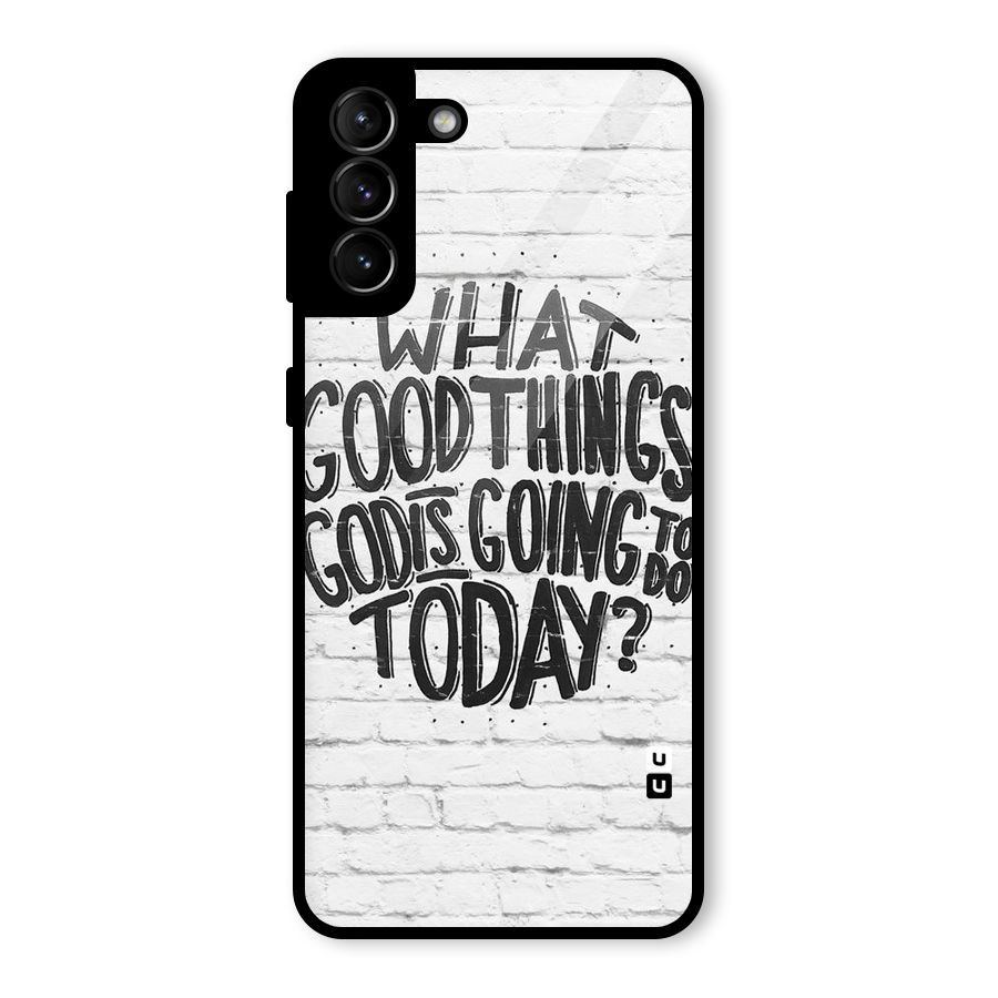 Wall Good Glass Back Case for Galaxy S21 Plus