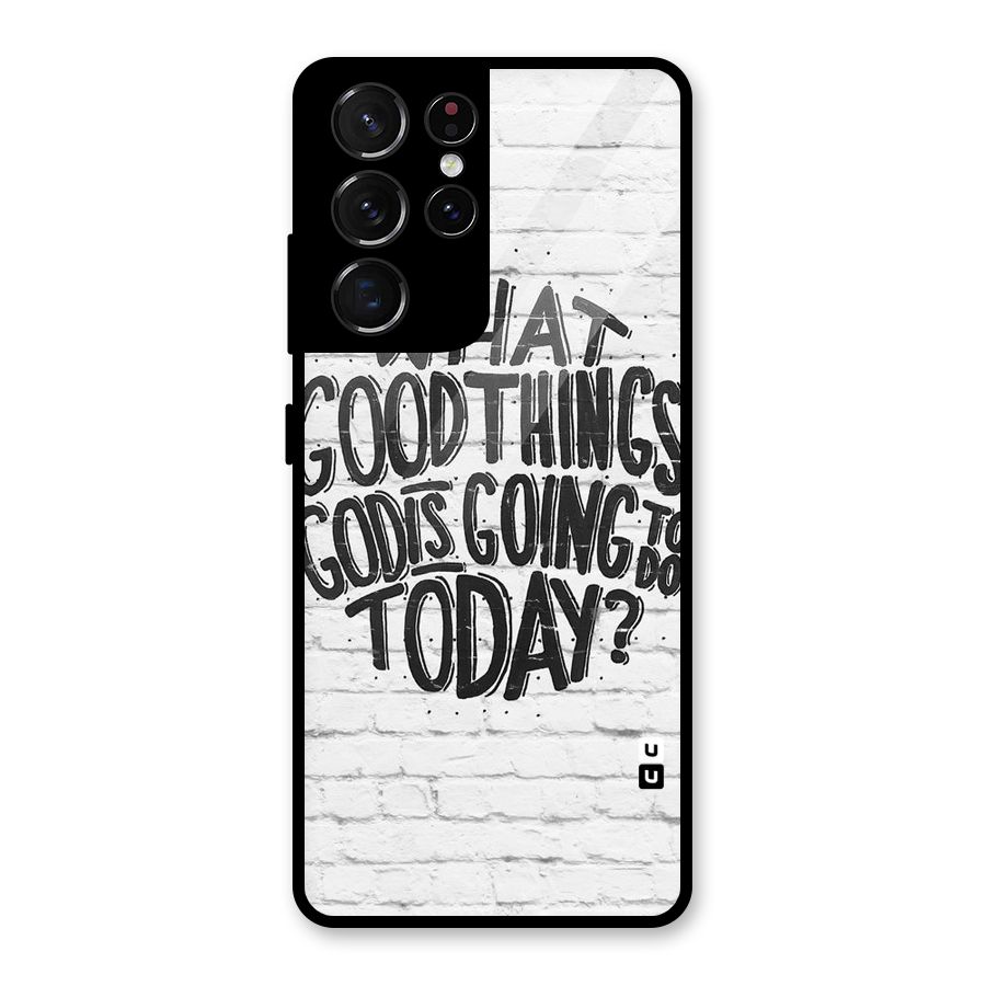 Wall Good Glass Back Case for Galaxy S21 Ultra 5G