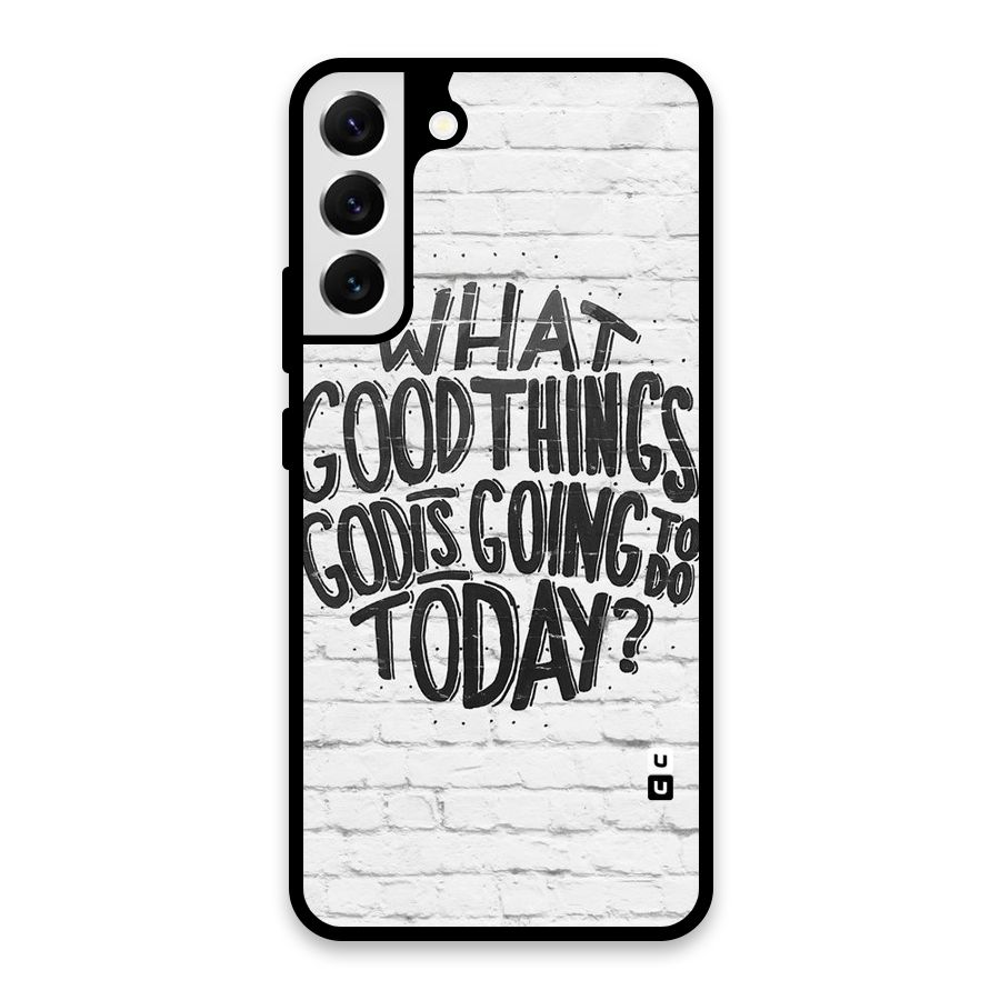 Wall Good Glass Back Case for Galaxy S22 Plus 5G