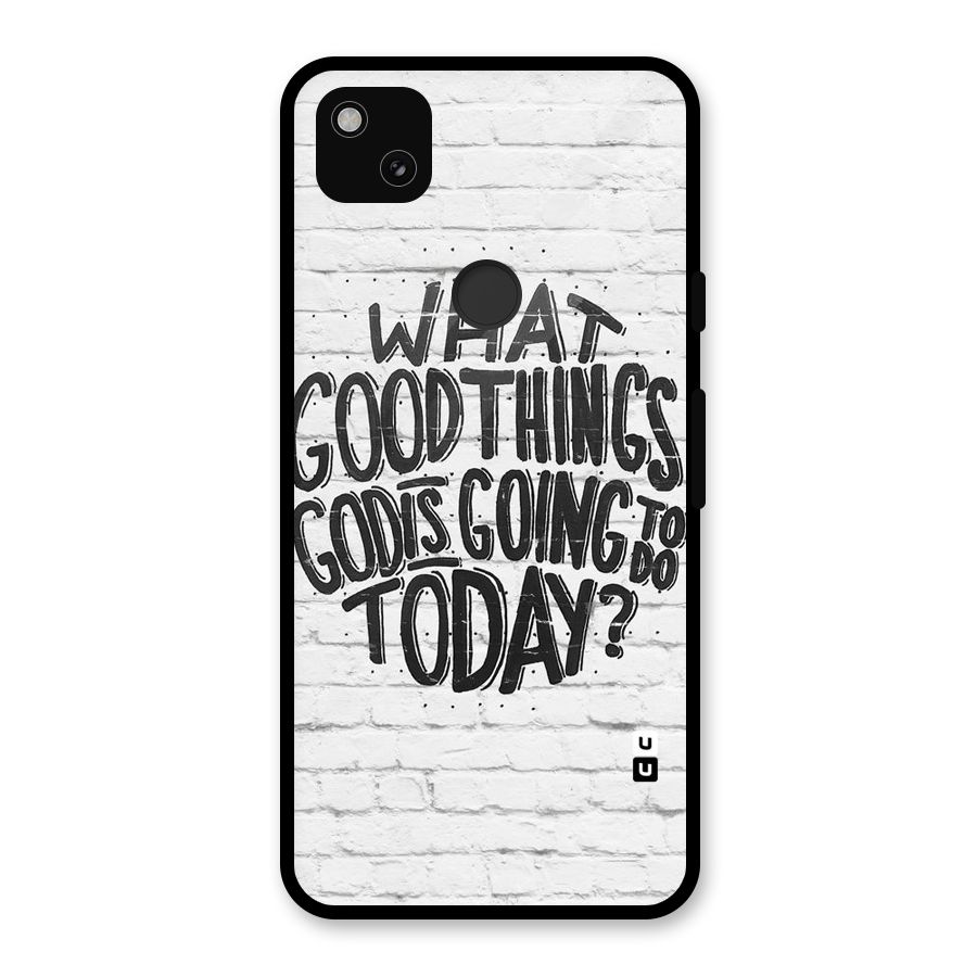 Wall Good Glass Back Case for Google Pixel 4a