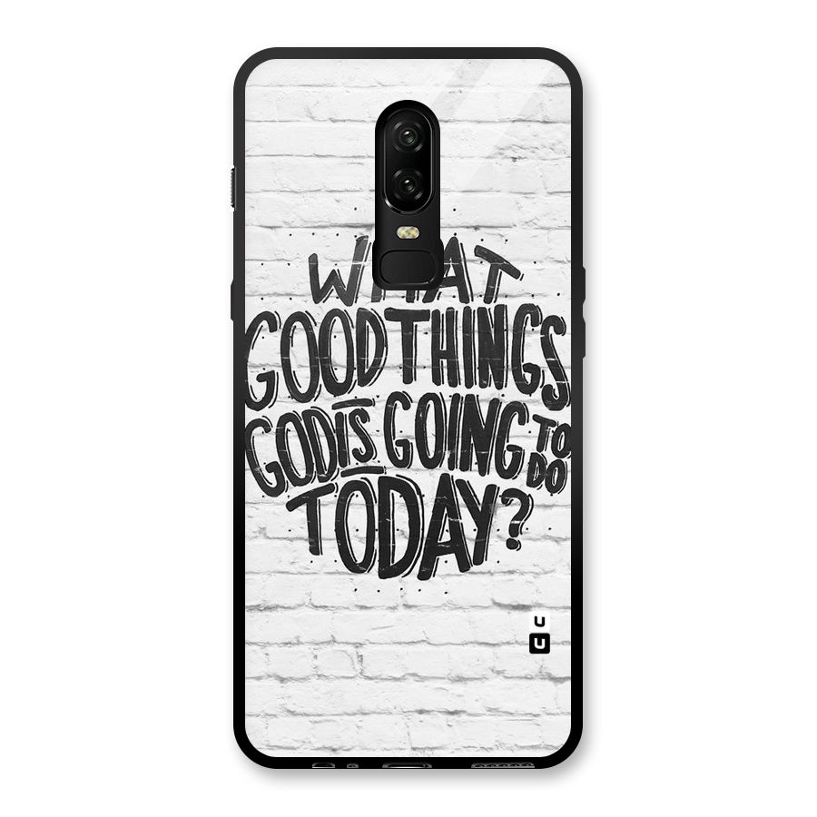 Wall Good Glass Back Case for OnePlus 6