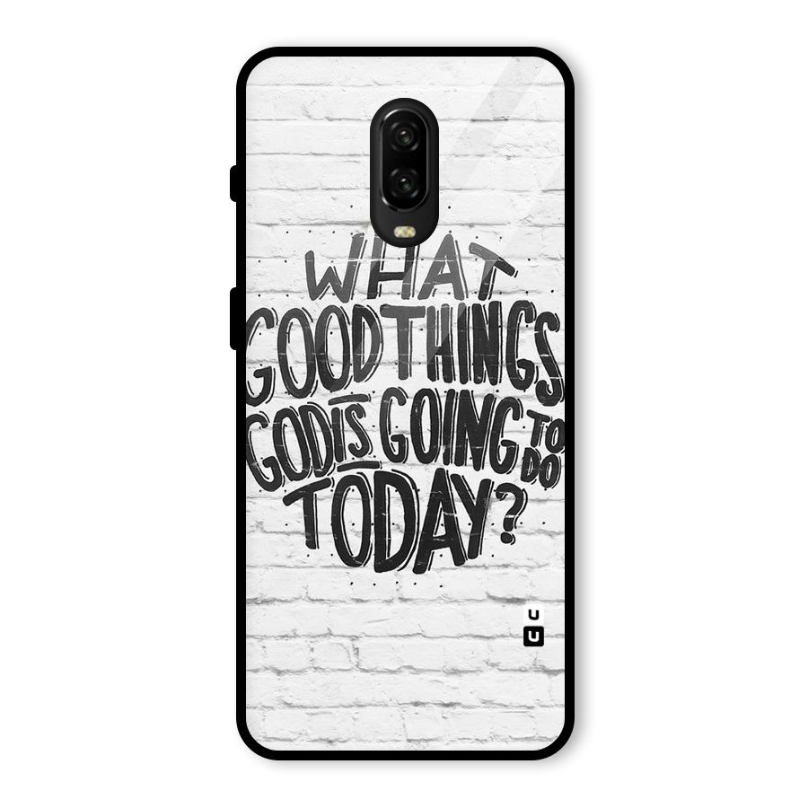 Wall Good Glass Back Case for OnePlus 6T