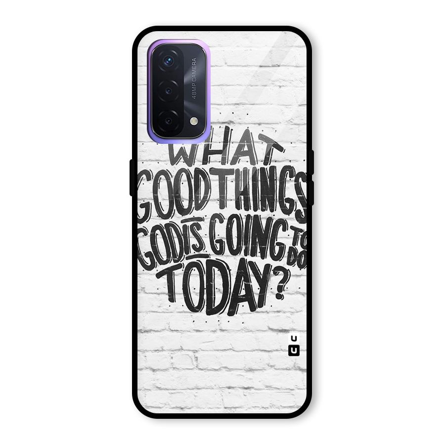 Wall Good Glass Back Case for Oppo A74 5G