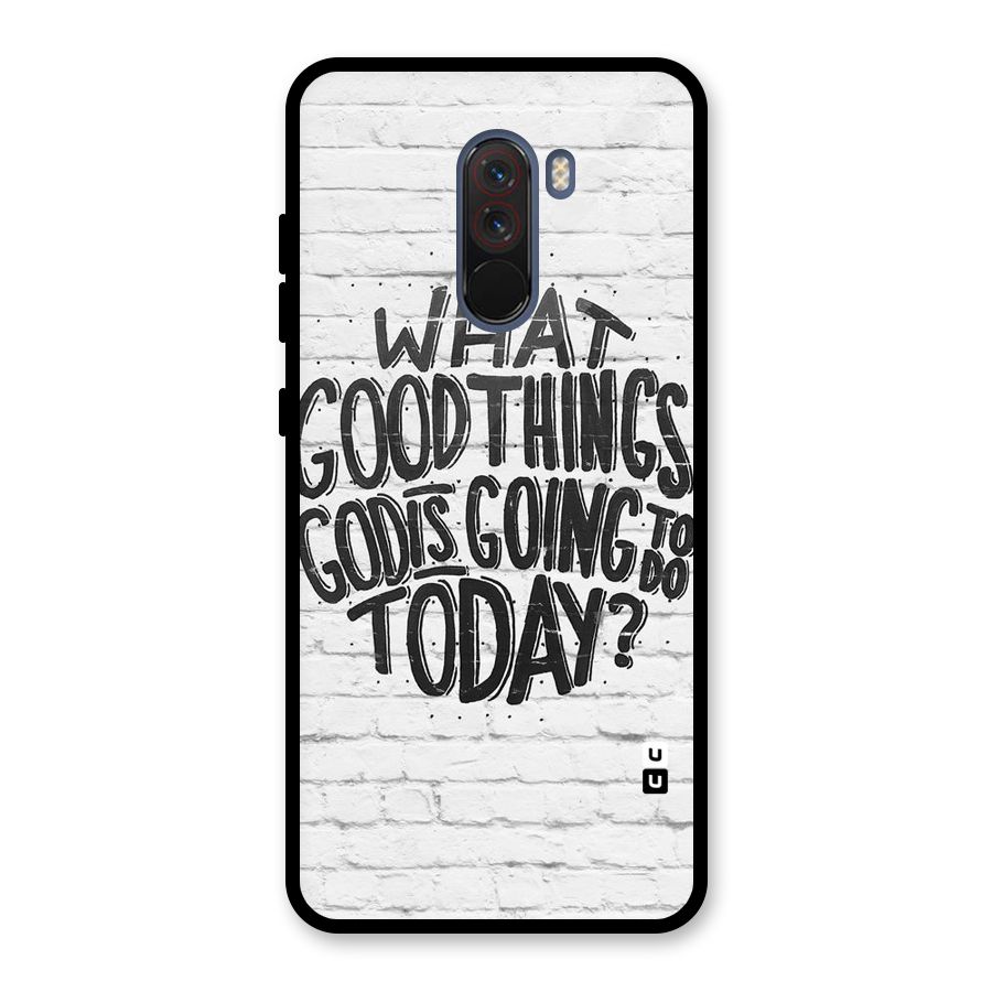 Wall Good Glass Back Case for Poco F1