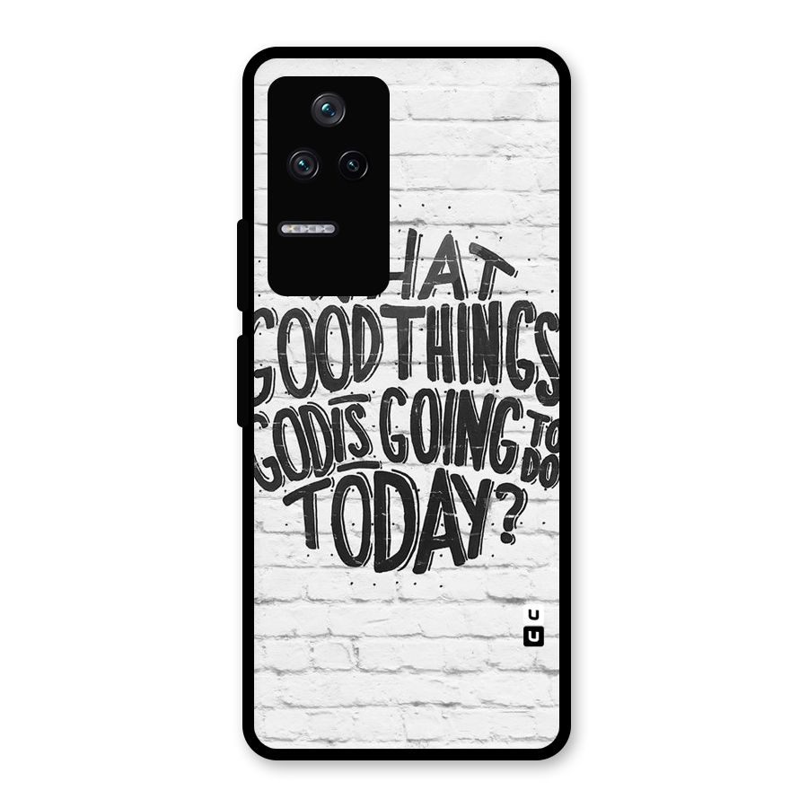 Wall Good Glass Back Case for Poco F4 5G