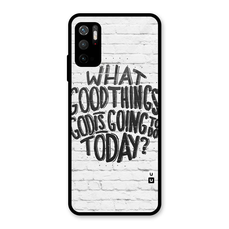Wall Good Glass Back Case for Poco M3 Pro 5G