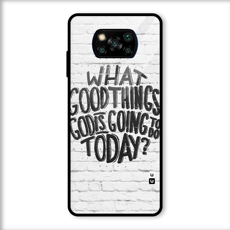 Wall Good Glass Back Case for Poco X3