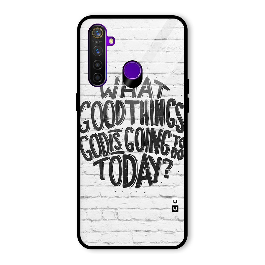 Wall Good Glass Back Case for Realme 5 Pro