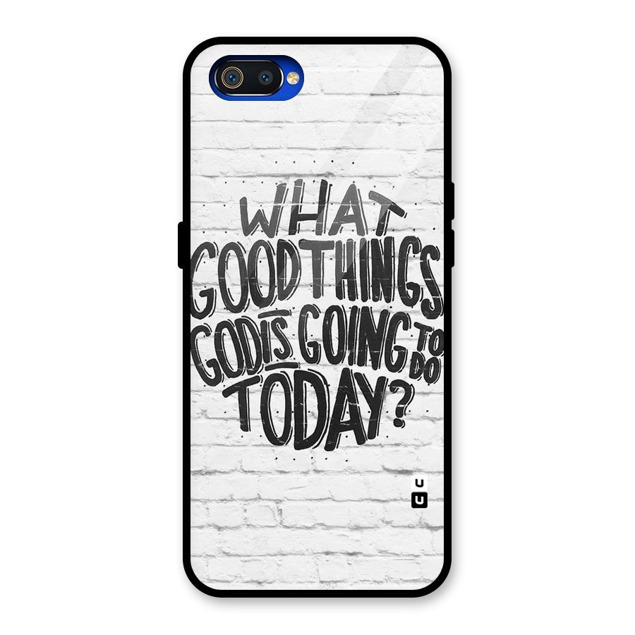 Wall Good Glass Back Case for Realme C2