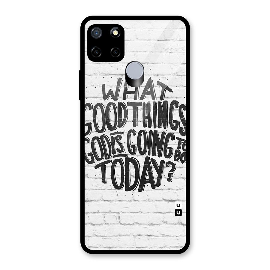 Wall Good Glass Back Case for Realme Narzo 30A
