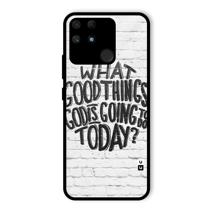 Wall Good Glass Back Case for Realme Narzo 50A
