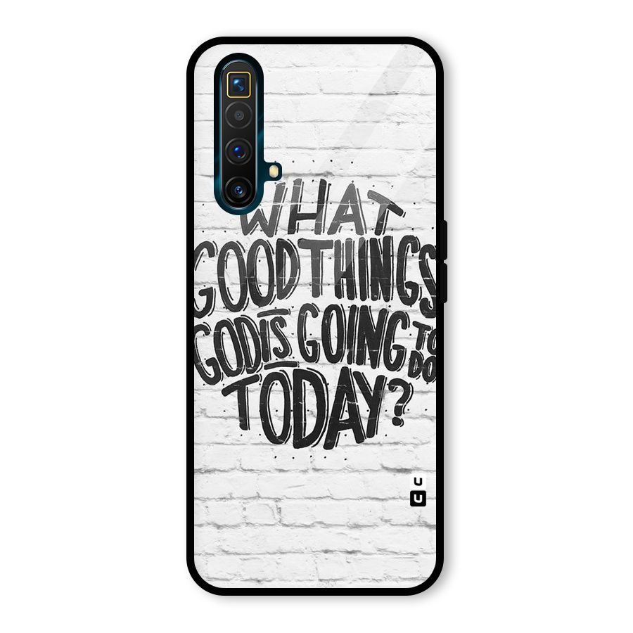 Wall Good Glass Back Case for Realme X3