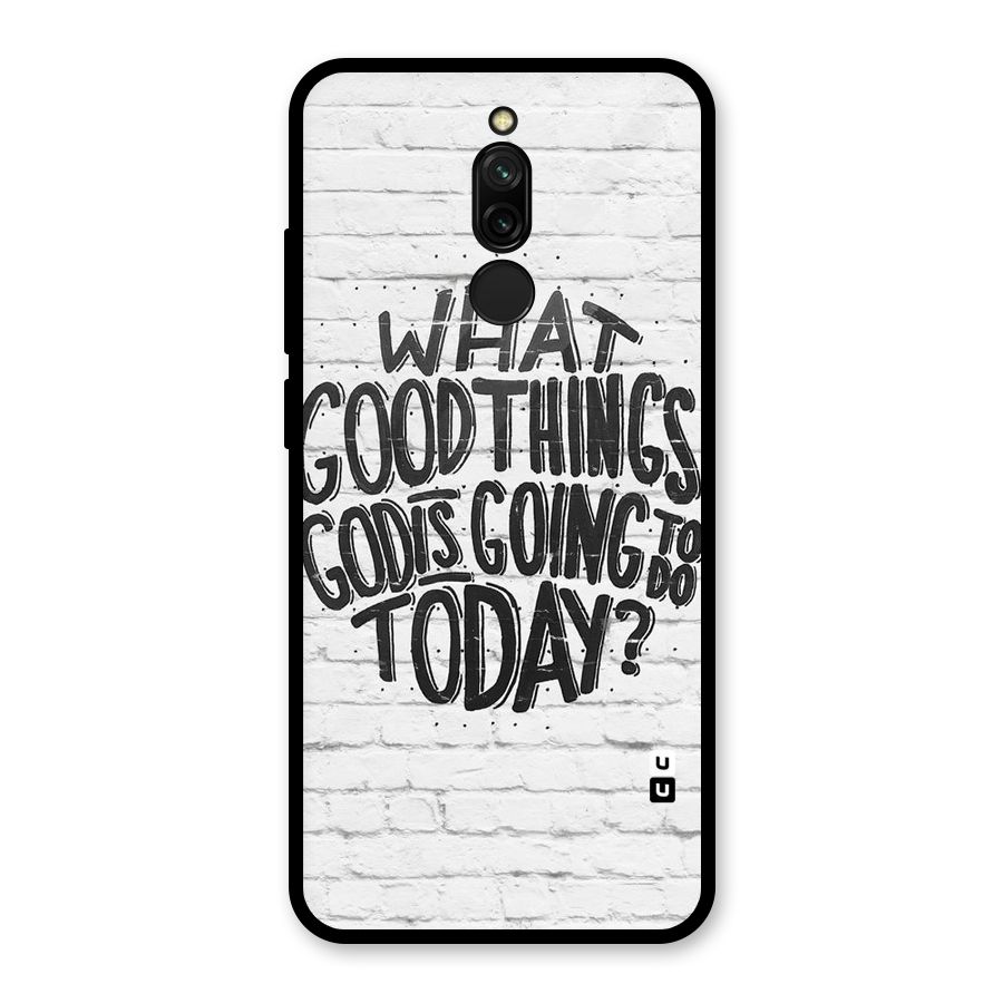 Wall Good Glass Back Case for Redmi 8